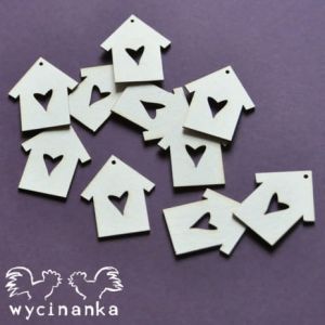 Tekturka Wycinanka Mr&Mrs - Budki dla Ptaków, 10szt